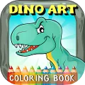 DinoArt Dinosaurs Coloring Book For Kids & Toddler