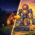 Craft Block Robo Building