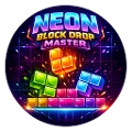 Neon Block Drop Puzzle Offline