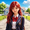 Anime Girl School Life