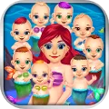 Mommy's Octuplets Newborn Babies - My Mermaid Baby Salon Doctor Game!